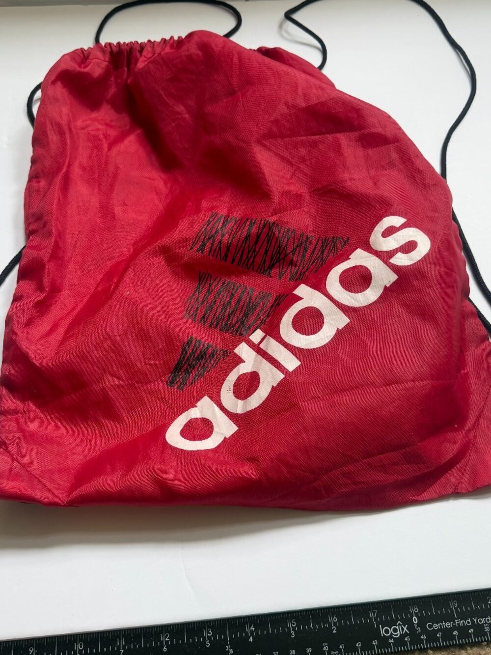 Adidas Red Drawstring Sackpack - Picture 1 of 3